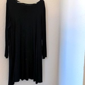L Womens Black Dress/Long Tunic